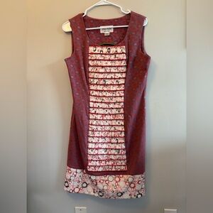 An Ren Red and White Polka Dot Dress Size Medium